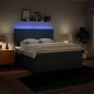vidaXL Boxspringbett mit Matratze Blau 180x200 cm Stoff vidaXL Boxspringbett mit Matratze Blau 180x200 cm Stoff