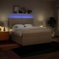 vidaXL Boxspringbett mit Matratze Creme 180x200 cm Stoff vidaXL Boxspringbett mit Matratze Creme 180x200 cm Stoff
