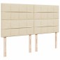 vidaXL Boxspringbett mit Matratze Creme 180x200 cm Stoff vidaXL Boxspringbett mit Matratze Creme 180x200 cm Stoff