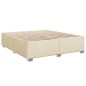 vidaXL Boxspringbett mit Matratze Creme 180x200 cm Stoff vidaXL Boxspringbett mit Matratze Creme 180x200 cm Stoff