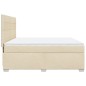 vidaXL Boxspringbett mit Matratze Creme 180x200 cm Stoff vidaXL Boxspringbett mit Matratze Creme 180x200 cm Stoff