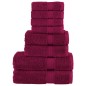 vidaXL 8 tlg. Premium-Handtuch-Set SOLUND Bordeaux 600 g/m² vidaXL 8 tlg. Premium-Handtuch-Set SOLUND Bordeaux 600 g/m²