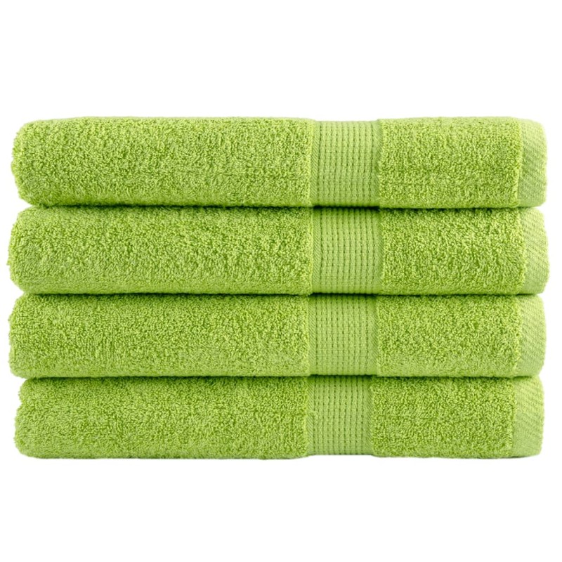 vidaXL Premium-Saunatücher SOLUND 4 Stk. Apfelgrün 80x200 cm 600 g/m² vidaXL Premium-Saunatücher SOLUND 4 Stk. Apfelgrün 80x200 cm 600 g/m²