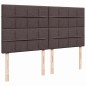 vidaXL Boxspringbett mit Matratze Dunkelbraun 180x200 cm Stoff vidaXL Boxspringbett mit Matratze Dunkelbraun 180x200 cm Stoff