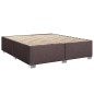 vidaXL Boxspringbett mit Matratze Dunkelbraun 180x200 cm Stoff vidaXL Boxspringbett mit Matratze Dunkelbraun 180x200 cm Stoff