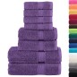 vidaXL 8 tlg. Premium-Handtuch-Set SOLUND Lila 600 g/m² vidaXL 8 tlg. Premium-Handtuch-Set SOLUND Lila 600 g/m²