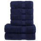 vidaXL 6 tlg. Premium-Handtuch-Set SOLUND Marineblau 600 g/m² vidaXL 6 tlg. Premium-Handtuch-Set SOLUND Marineblau 600 g/m²