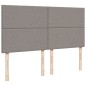 vidaXL Boxspringbett mit Matratze Taupe 180x200 cm Stoff vidaXL Boxspringbett mit Matratze Taupe 180x200 cm Stoff