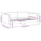 Tagesbett Hellgrau 100x200 cm Stoff Tagesbett Hellgrau 100x200 cm Stoff