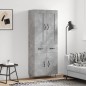 Highboard Betongrau 69,5x34x180 cm Holzwerkstoff Highboard Betongrau 69,5x34x180 cm Holzwerkstoff