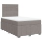 vidaXL Boxspringbett mit Matratze Taupe 120x200 cm Stoff vidaXL Boxspringbett mit Matratze Taupe 120x200 cm Stoff