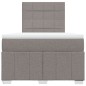 vidaXL Boxspringbett mit Matratze Taupe 120x200 cm Stoff vidaXL Boxspringbett mit Matratze Taupe 120x200 cm Stoff
