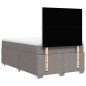 vidaXL Boxspringbett mit Matratze Taupe 120x200 cm Stoff vidaXL Boxspringbett mit Matratze Taupe 120x200 cm Stoff