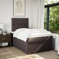 vidaXL Boxspringbett mit Matratze Dunkelbraun 120x200 cm Stoff vidaXL Boxspringbett mit Matratze Dunkelbraun 120x200 cm Stoff