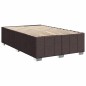 vidaXL Boxspringbett mit Matratze Dunkelbraun 120x200 cm Stoff vidaXL Boxspringbett mit Matratze Dunkelbraun 120x200 cm Stoff
