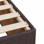 vidaXL Boxspringbett mit Matratze Dunkelbraun 120x200 cm Stoff vidaXL Boxspringbett mit Matratze Dunkelbraun 120x200 cm Stoff