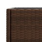 vidaXL Pflanzkübel mit Ablage Braun Poly Rattan vidaXL Pflanzkübel mit Ablage Braun Poly Rattan