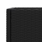 vidaXL Pflanzkübel mit Ablage Schwarz Poly Rattan vidaXL Pflanzkübel mit Ablage Schwarz Poly Rattan
