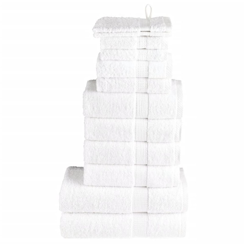vidaXL 12 tlg. Premium-Handtuch-Set SOLUND Weiß 600 g/m² vidaXL 12 tlg. Premium-Handtuch-Set SOLUND Weiß 600 g/m²