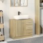 vidaXL Waschbeckenunterschrank Sonoma-Eiche 63x30x54 cm Holzwerkstoff vidaXL Waschbeckenunterschrank Sonoma-Eiche 63x30x54 cm Holzwerkstoff