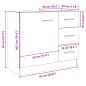 vidaXL Waschbeckenunterschrank Sonoma-Eiche 63x30x54 cm Holzwerkstoff vidaXL Waschbeckenunterschrank Sonoma-Eiche 63x30x54 cm Holzwerkstoff