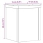 vidaXL Pflanzenständer 2 Stk. Weiß 15x15x20 cm Holzwerkstoff vidaXL Pflanzenständer 2 Stk. Weiß 15x15x20 cm Holzwerkstoff