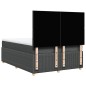 vidaXL Boxspringbett mit Matratze Dunkelgrau 140x190 cm Stoff vidaXL Boxspringbett mit Matratze Dunkelgrau 140x190 cm Stoff