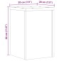 vidaXL Pflanzenständer 2 Stk. Altholz-Optik 20x20x30 cm Holzwerkstoff vidaXL Pflanzenständer 2 Stk. Altholz-Optik 20x20x30 cm Holzwerkstoff