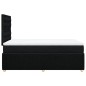vidaXL Boxspringbett mit Matratze Schwarz 120x200 cm Stoff vidaXL Boxspringbett mit Matratze Schwarz 120x200 cm Stoff
