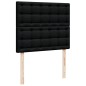 vidaXL Boxspringbett mit Matratze Schwarz 120x200 cm Stoff vidaXL Boxspringbett mit Matratze Schwarz 120x200 cm Stoff