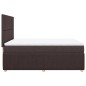 vidaXL Boxspringbett mit Matratze Dunkelbraun 140x190 cm Stoff vidaXL Boxspringbett mit Matratze Dunkelbraun 140x190 cm Stoff