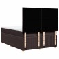 vidaXL Boxspringbett mit Matratze Dunkelbraun 140x190 cm Stoff vidaXL Boxspringbett mit Matratze Dunkelbraun 140x190 cm Stoff