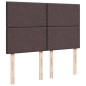 vidaXL Boxspringbett mit Matratze Dunkelbraun 140x190 cm Stoff vidaXL Boxspringbett mit Matratze Dunkelbraun 140x190 cm Stoff