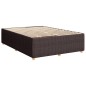 vidaXL Boxspringbett mit Matratze Dunkelbraun 140x190 cm Stoff vidaXL Boxspringbett mit Matratze Dunkelbraun 140x190 cm Stoff