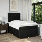vidaXL Boxspringbett mit Matratze Schwarz 120x200 cm Stoff vidaXL Boxspringbett mit Matratze Schwarz 120x200 cm Stoff