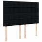 vidaXL Boxspringbett mit Matratze Schwarz 140x190 cm Stoff vidaXL Boxspringbett mit Matratze Schwarz 140x190 cm Stoff
