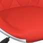 Esszimmerstühle 2 Stk. Drehbar Rot und Weiß Kunstleder Esszimmerstühle 2 Stk. Drehbar Rot und Weiß Kunstleder