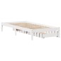 vidaXL Massivholzbett ohne Matratze Weiß 90x200 cm Kiefernholz vidaXL Massivholzbett ohne Matratze Weiß 90x200 cm Kiefernholz