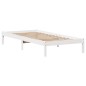 vidaXL Massivholzbett ohne Matratze Weiß 90x200 cm Kiefernholz vidaXL Massivholzbett ohne Matratze Weiß 90x200 cm Kiefernholz