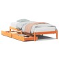 vidaXL Massivholzbett ohne Matratze Wachsbraun 75x190 cm Kiefernholz vidaXL Massivholzbett ohne Matratze Wachsbraun 75x190 cm Kiefernholz