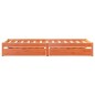 vidaXL Massivholzbett ohne Matratze Wachsbraun 75x190 cm Kiefernholz vidaXL Massivholzbett ohne Matratze Wachsbraun 75x190 cm Kiefernholz