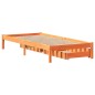 vidaXL Massivholzbett ohne Matratze Wachsbraun 75x190 cm Kiefernholz vidaXL Massivholzbett ohne Matratze Wachsbraun 75x190 cm Kiefernholz
