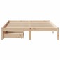 vidaXL Massivholzbett ohne Matratze 150x200 cm Kiefernholz vidaXL Massivholzbett ohne Matratze 150x200 cm Kiefernholz
