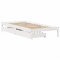 vidaXL Massivholzbett ohne Matratze Weiß 100x200 cm Kiefernholz vidaXL Massivholzbett ohne Matratze Weiß 100x200 cm Kiefernholz