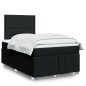 vidaXL Boxspringbett mit Matratze Schwarz 120x200 cm Stoff vidaXL Boxspringbett mit Matratze Schwarz 120x200 cm Stoff