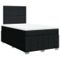 vidaXL Boxspringbett mit Matratze Schwarz 120x200 cm Stoff vidaXL Boxspringbett mit Matratze Schwarz 120x200 cm Stoff