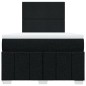 vidaXL Boxspringbett mit Matratze Schwarz 120x200 cm Stoff vidaXL Boxspringbett mit Matratze Schwarz 120x200 cm Stoff