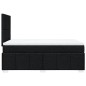 vidaXL Boxspringbett mit Matratze Schwarz 120x200 cm Stoff vidaXL Boxspringbett mit Matratze Schwarz 120x200 cm Stoff