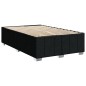 vidaXL Boxspringbett mit Matratze Schwarz 120x200 cm Stoff vidaXL Boxspringbett mit Matratze Schwarz 120x200 cm Stoff
