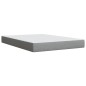 vidaXL Boxspringbett mit Matratze Hellgrau 140x190 cm Stoff vidaXL Boxspringbett mit Matratze Hellgrau 140x190 cm Stoff